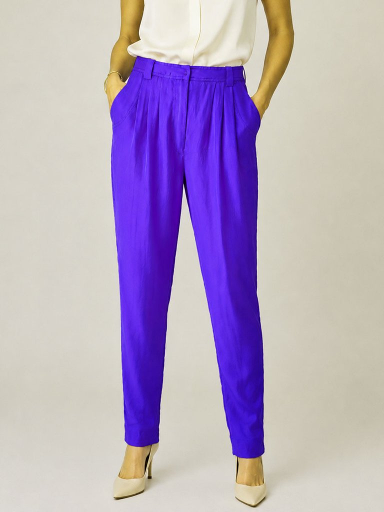 Vintage Regina Porter Silk Tapered Pants Small Nwt